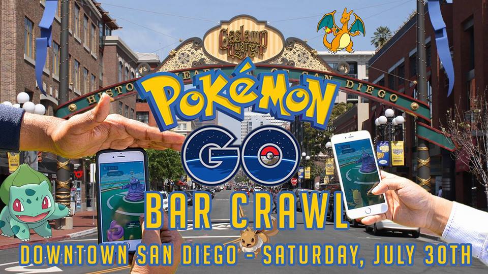 SanDiegoVille The Hunt Is On! Pokemon Go Bar Crawl Hits The Streets Of
